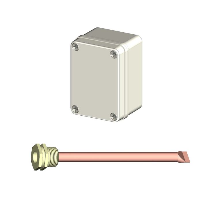 Caja de conexiones KT y tubos para termostatos