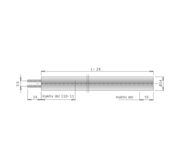 Elemento tubular Backer tipo 14NF